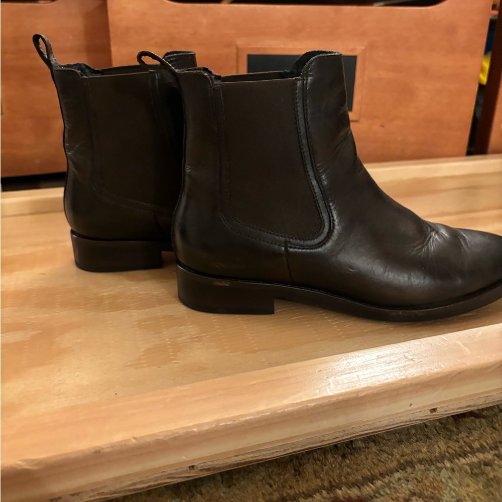Thursday black coffee duchess Chelsea boots. Size 8.5